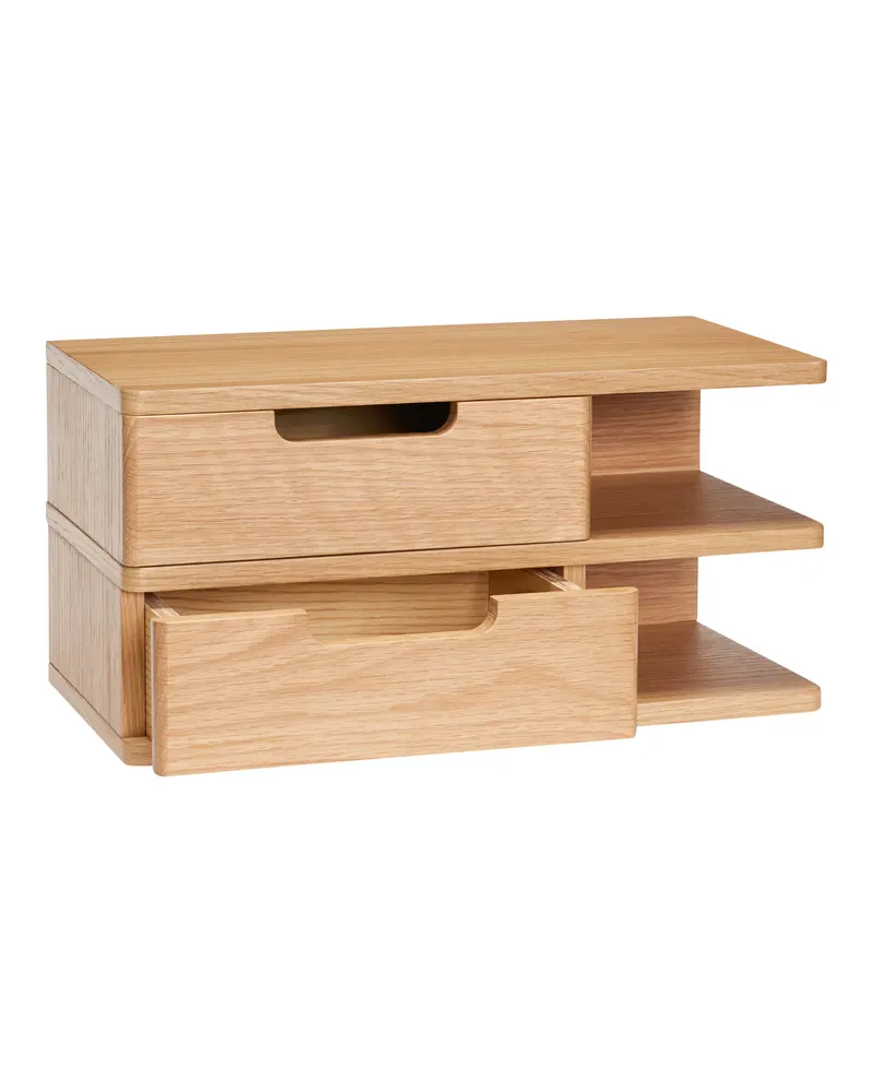 Hübsch Open Regal in Naturfarben, 40 × 20 × H 20 cm, Ansicht 2