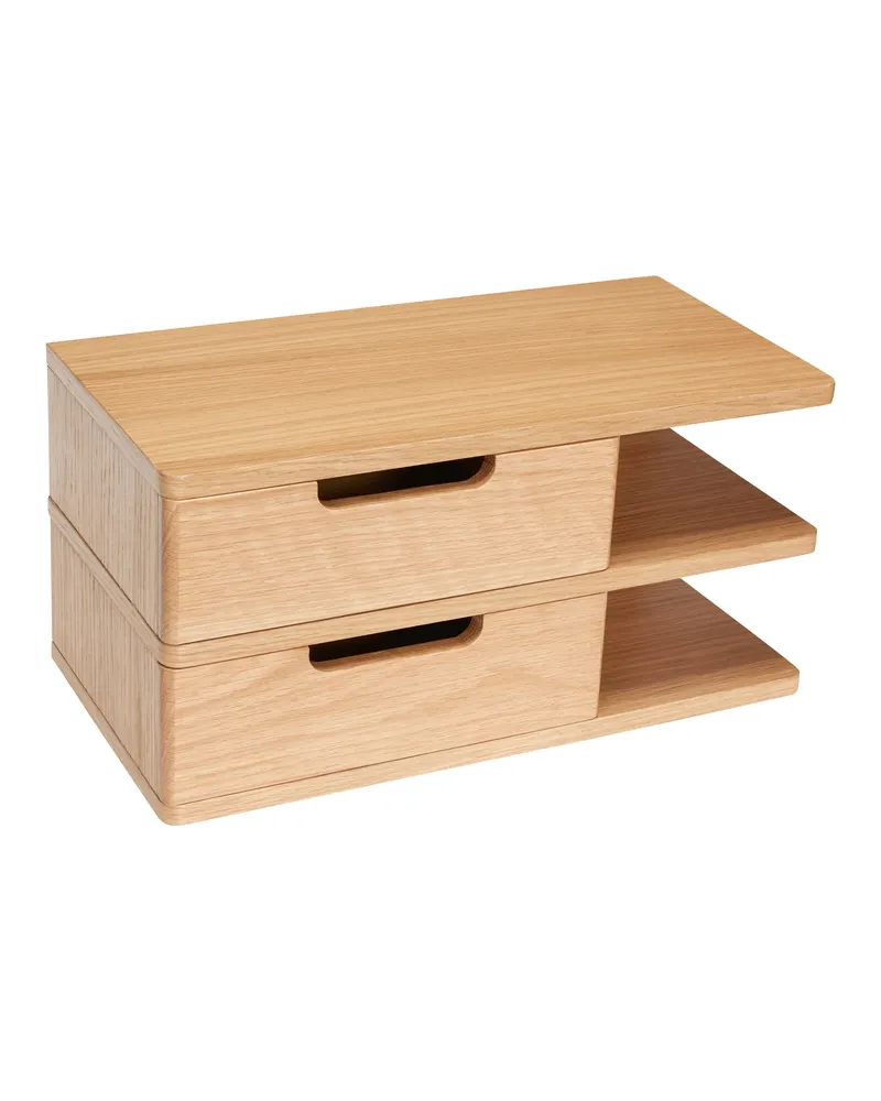 Hübsch Open Regal in Naturfarben, 40 × 20 × H 20 cm, Ansicht 3