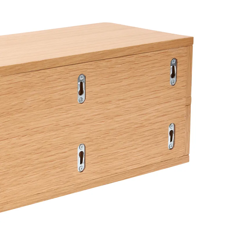 Hübsch Open Regal in Naturfarben, 40 × 20 × H 20 cm, Ansicht 6