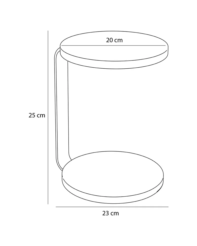 Hübsch Oto Regal in Schwarz, Breite 20 cm, Ansicht 2