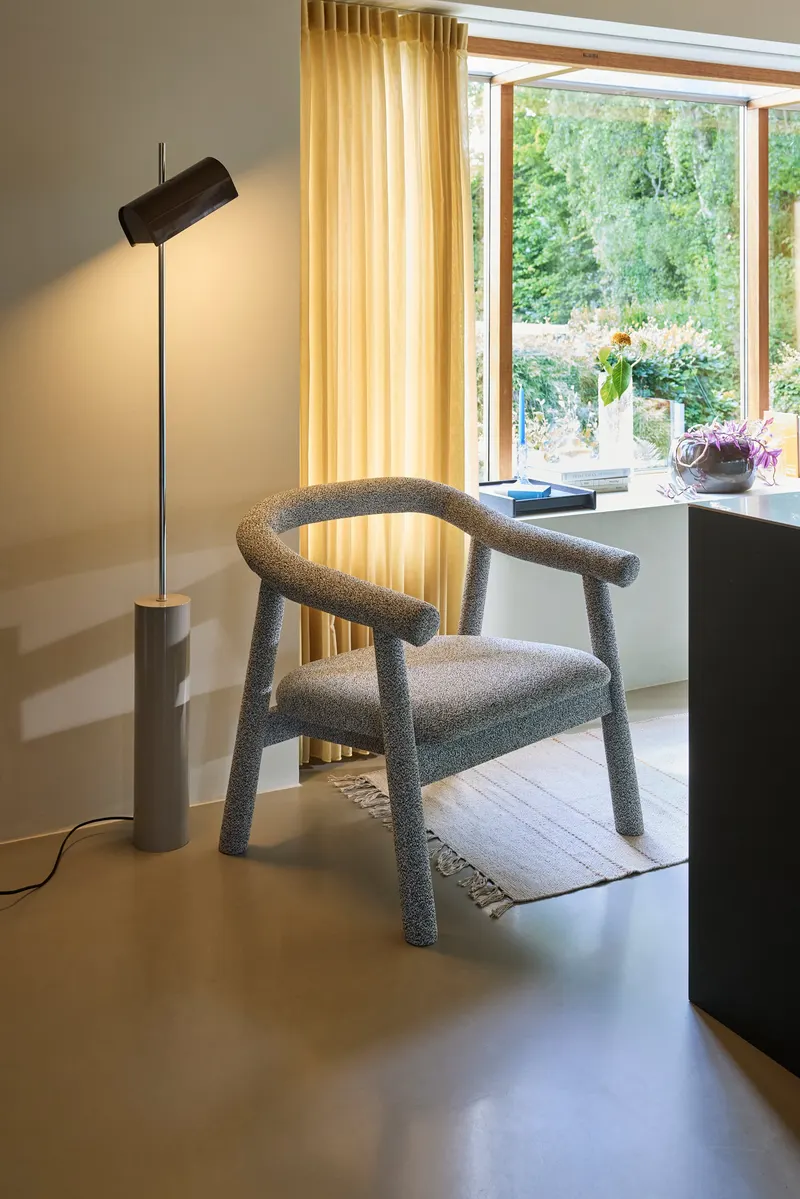 Hübsch Ouli Sessel in Weiß, 81 × 73 × H 78 cm, Ansicht 7