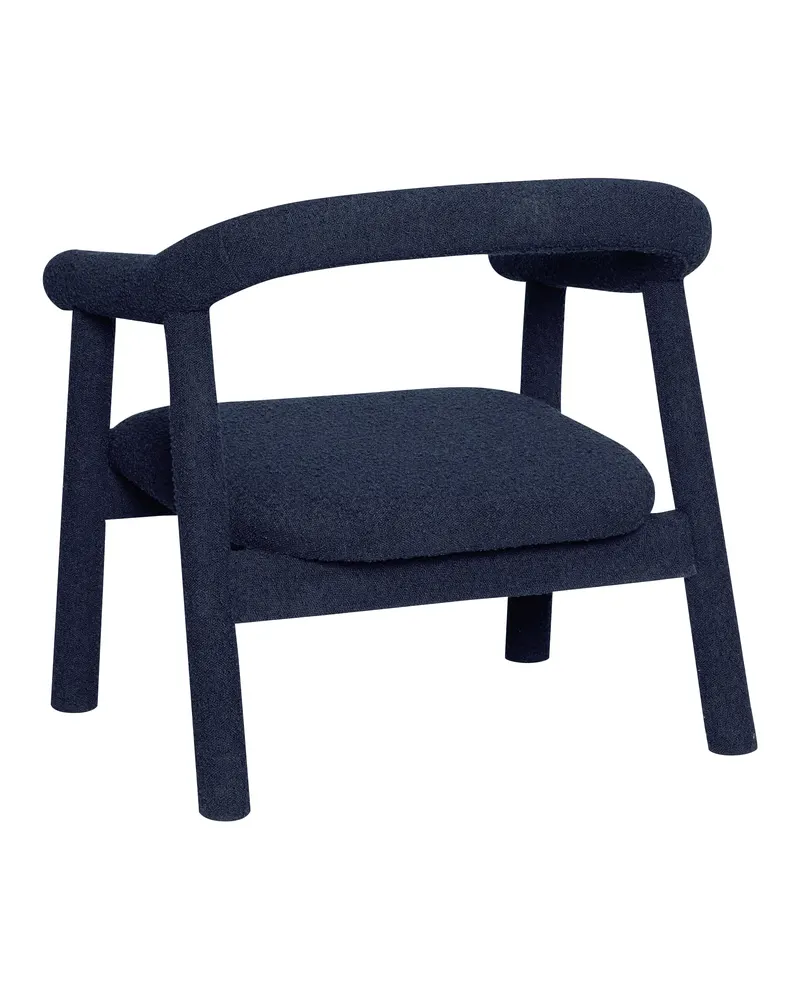 Hübsch Ouli Sessel in Dunkelblau, 81 × 73 × H 78 cm, Ansicht 2