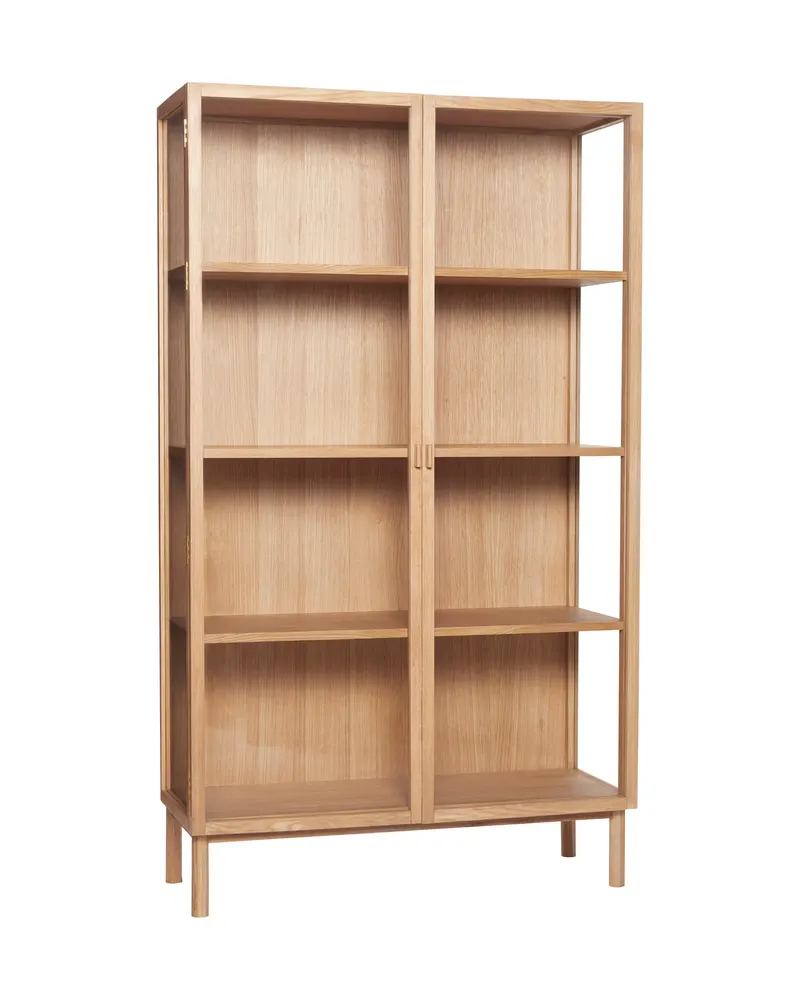 Hübsch Panorama Vitrine in Naturfarben, 110 × 42 × H 190 cm, Ansicht 1