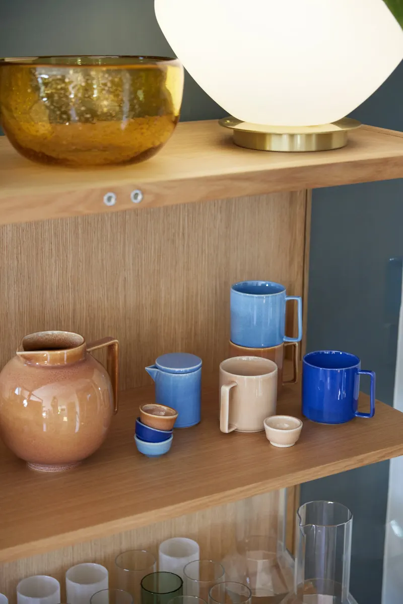 Hübsch Panorama Vitrine in Naturfarben, 110 × 42 × H 190 cm, Ansicht 6