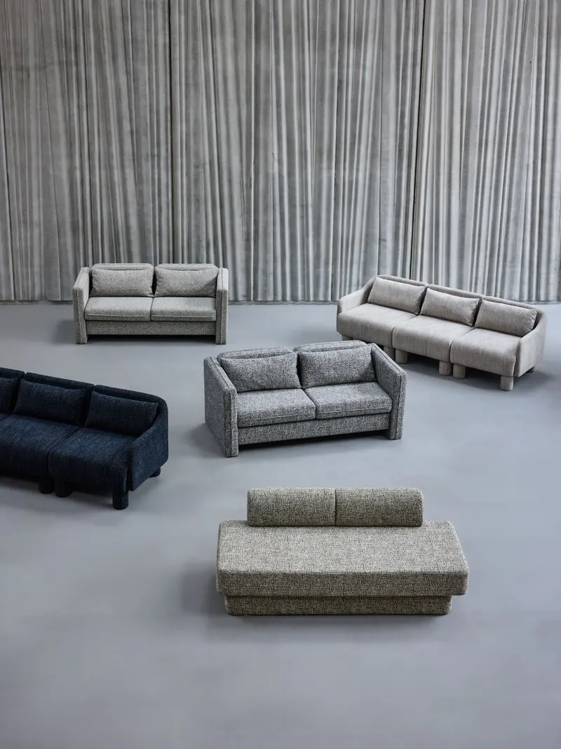 Hübsch Elegance Sofa in Dunkelblau, Länge 224 cm / Breite 83 cm / Höhe 74 cm, Ansicht 13