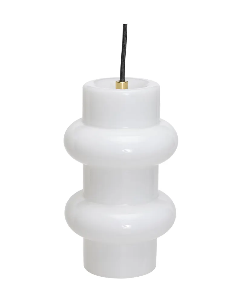 Hübsch Pilule Double Pendelleuchte in Glänzend Weiß, Ø 15 × H 25 cm, Ansicht 2