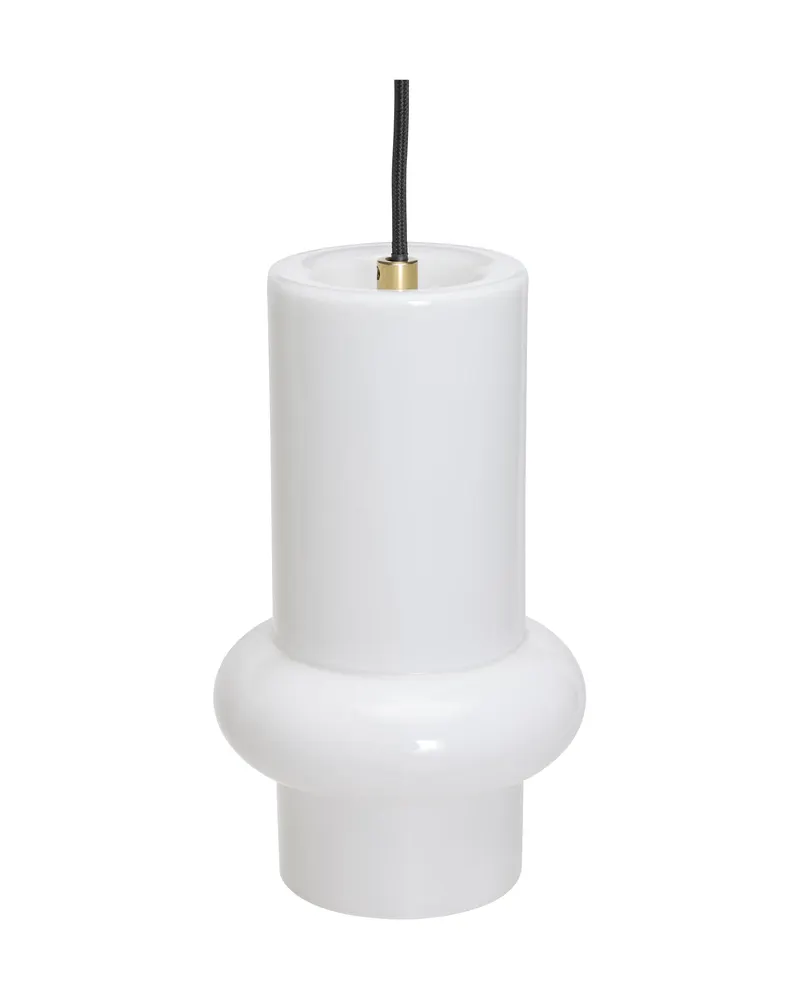 Hübsch Pilule Down Pendelleuchte in Glänzend Weiß, Ø 15 × H 25 cm, Ansicht 2