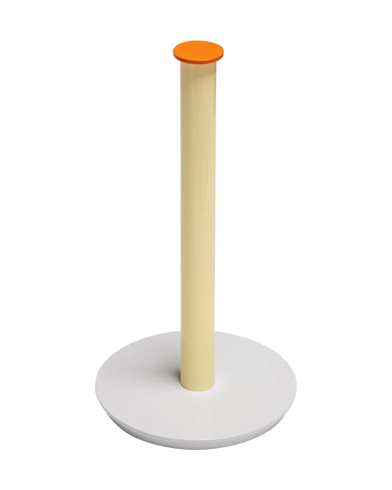 Hübsch Play Küchenrollenhalter in Grau, Orange und Gelb, 15 × H 28 cm, Ansicht 2