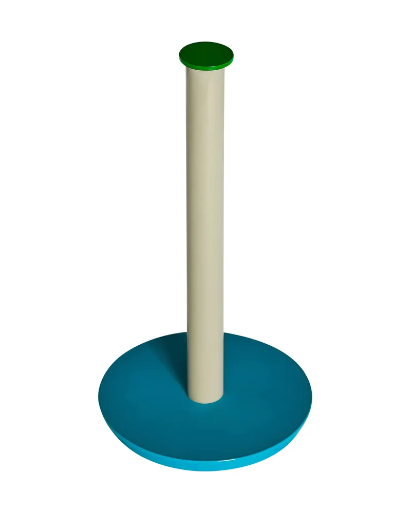Hübsch Play Küchenrollenhalter in Blau, Grün und Grau, Ø 15 × H 28 cm, Ansicht 2