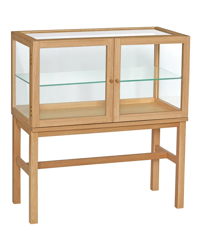 Hübsch Poetic Vitrine in Naturfarben, 80 × 40 × H 88 cm, Ansicht 1