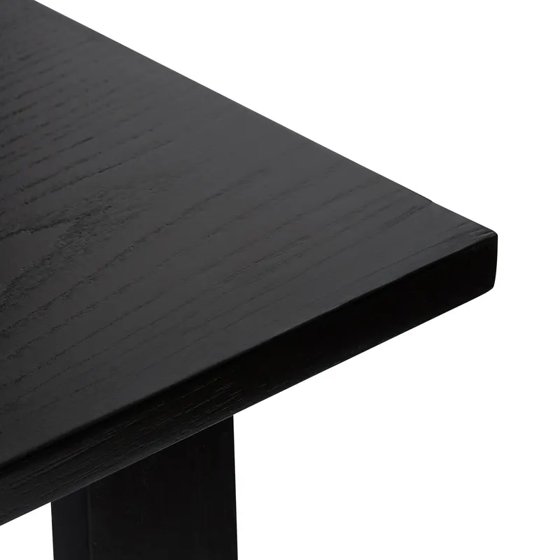 Hübsch Poke Schreibtisch in Schwarz, 100 × 45 × H 75 cm, Ansicht 4