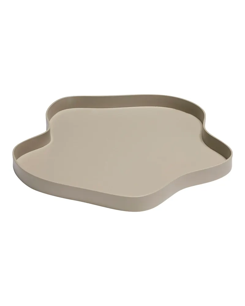 Hübsch Pond Tablett in Sandfarben, 37 × 37 × H 3 cm, Ansicht 2