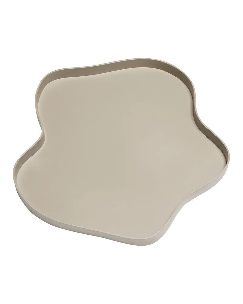 Hübsch Pond Tablett in Sandfarben, 37 × 37 × H 3 cm, Ansicht 3