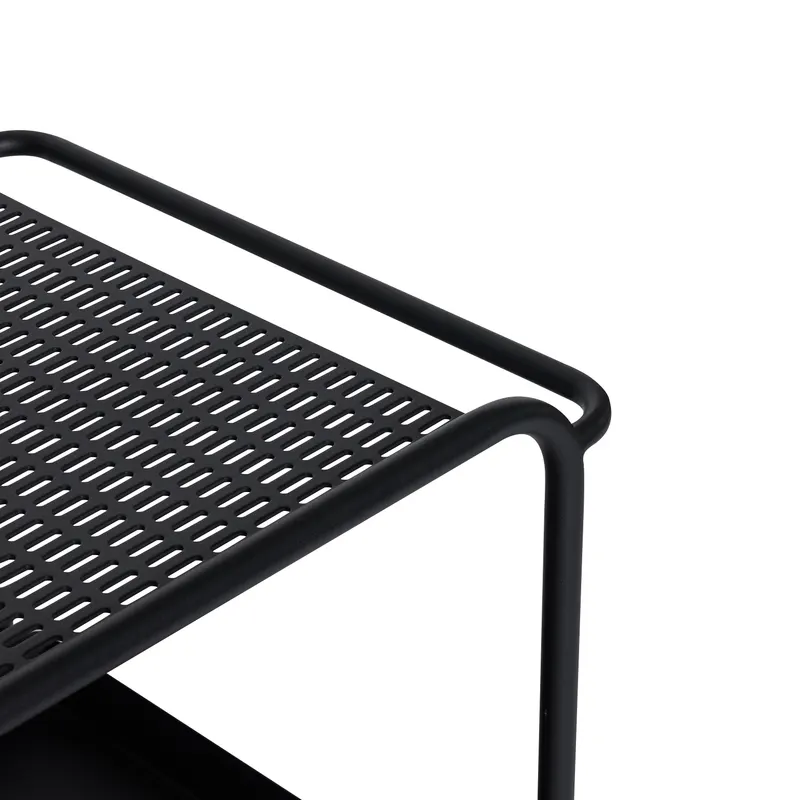 Hübsch Push Servierwagen in Schwarz, 66 × 47 × H 61 cm, Ansicht 4