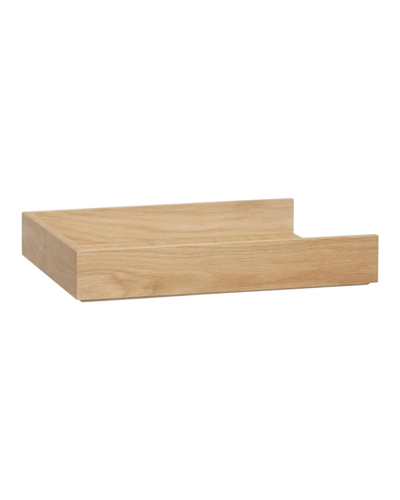 Hübsch Rail Schreibtisch-Organizer in Naturfarben, 25 × 14 × 4 und 25 × 33 × H 6 cm, Ansicht 6