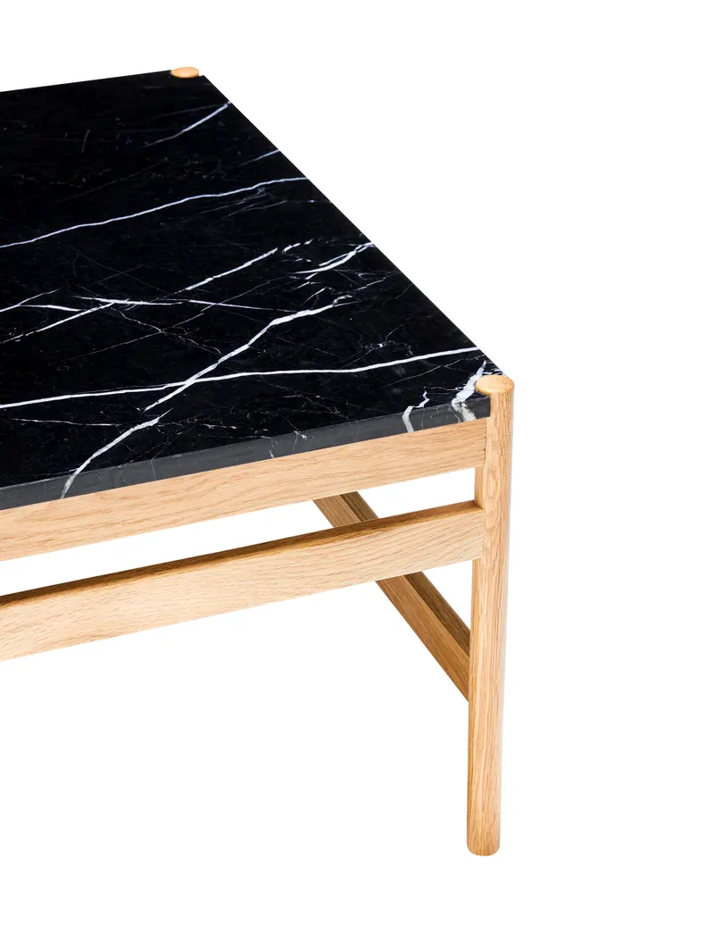 Hübsch Raw Beistelltisch in Schwarz und Naturfarben, 60 × 40 × H 42 cm, Ansicht 5