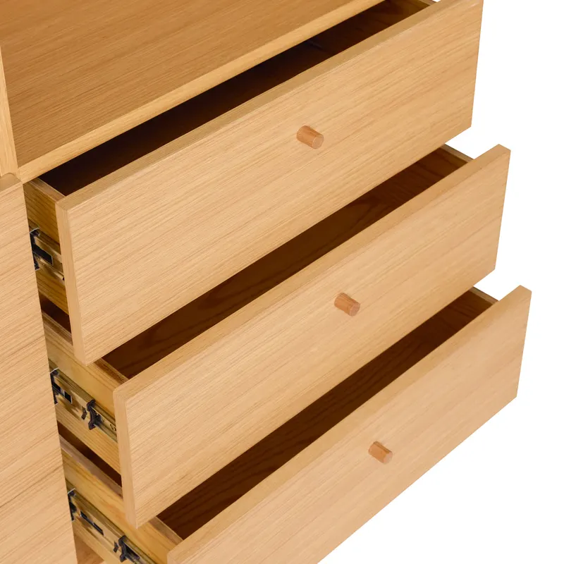 Hübsch Read Schrank in Naturfarben, 110 × 35 × H 190 cm, Ansicht 5