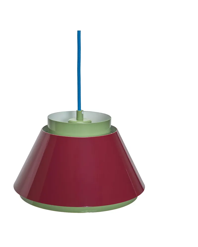 Hübsch Remi Pendelleuchte in Grün und Rot, Ø 25 × H 15 cm, Ansicht 2