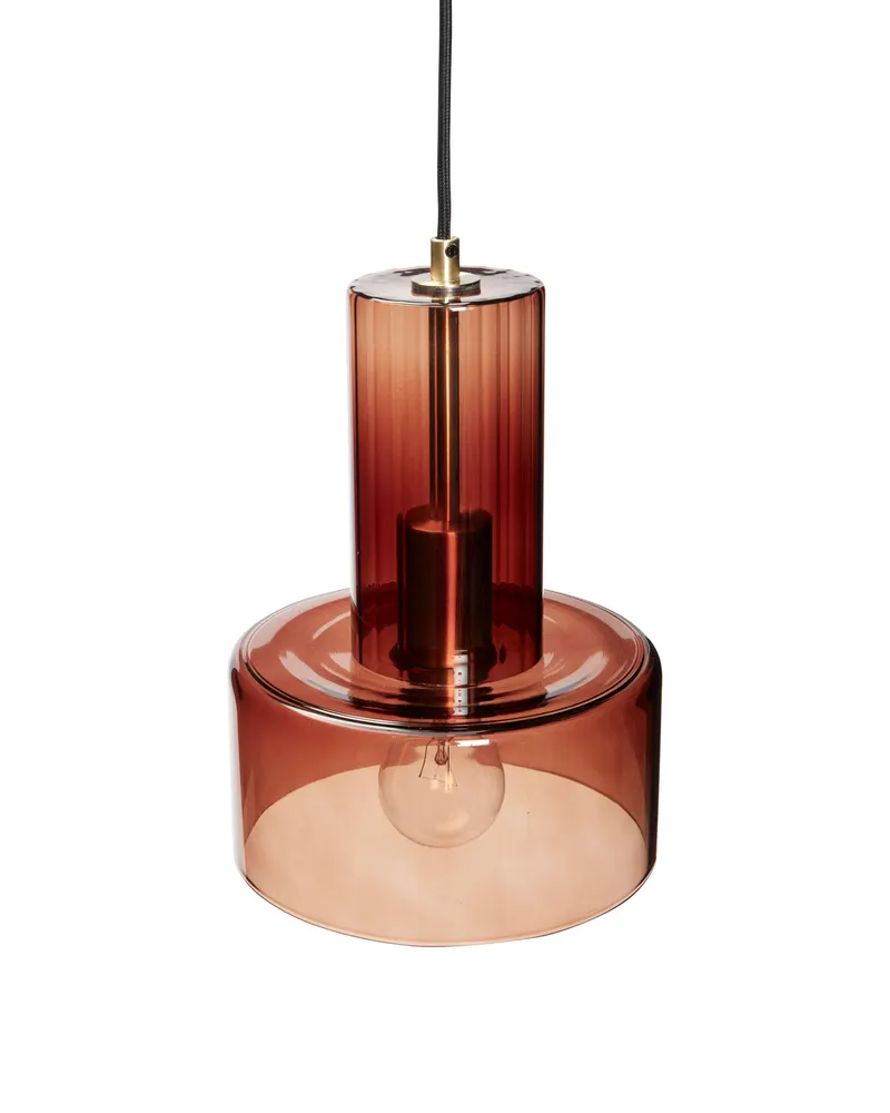 Hübsch Ripple Pendelleuchte in Braun, Ø 20 × H 27 cm, Ansicht 3