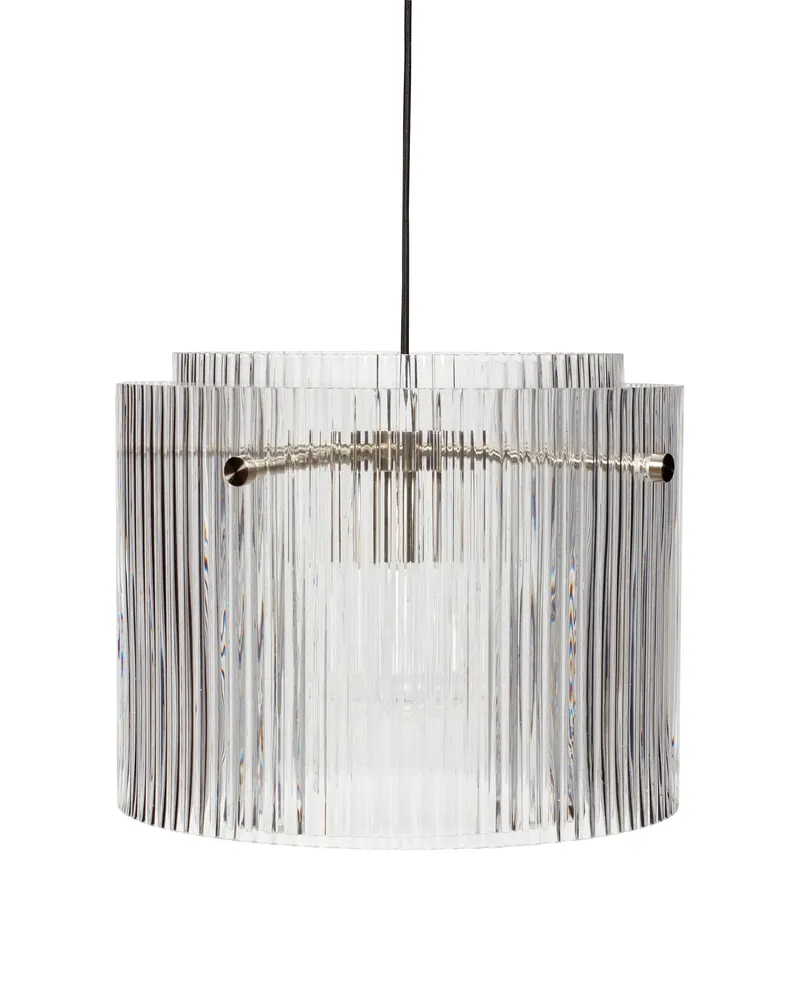 Hübsch Ripple Pendelleuchte, Strukturiert, Ø 41 × H 32 cm, Ansicht 1