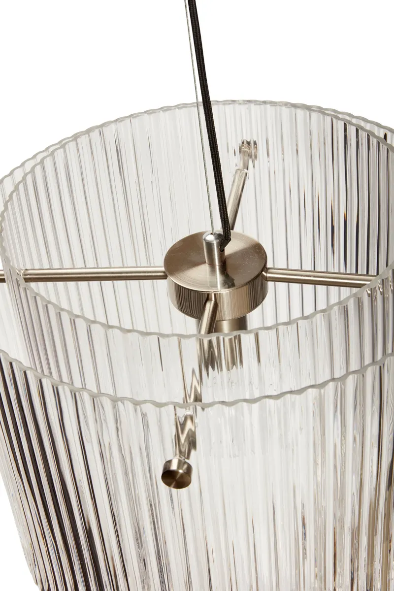 Hübsch Ripple Pendelleuchte, Strukturiert, Ø 41 × H 32 cm, Ansicht 5