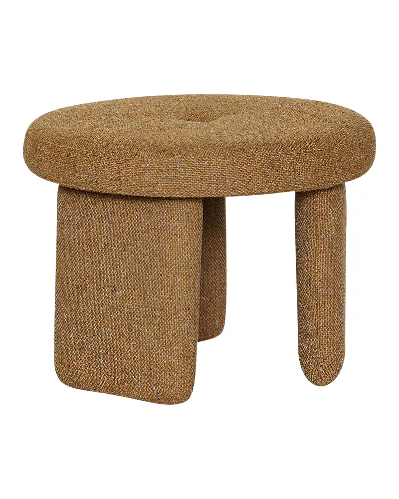 Rocco Pouf aus Polyester, FSC®-zertifiziert, Hellgrün