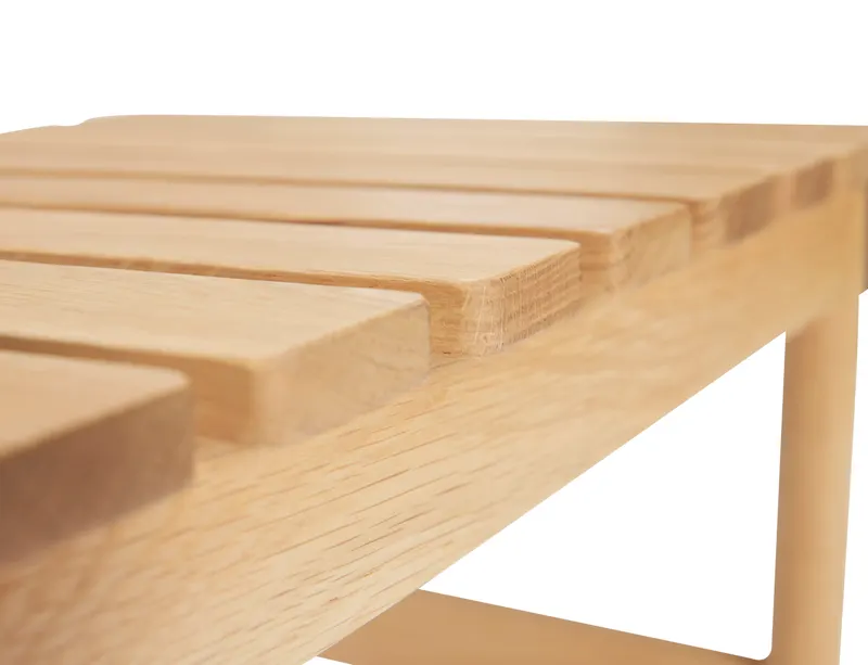 Hübsch Row Sitzbank in Naturfarben, 70 × 40 × H 45 cm, Ansicht 3