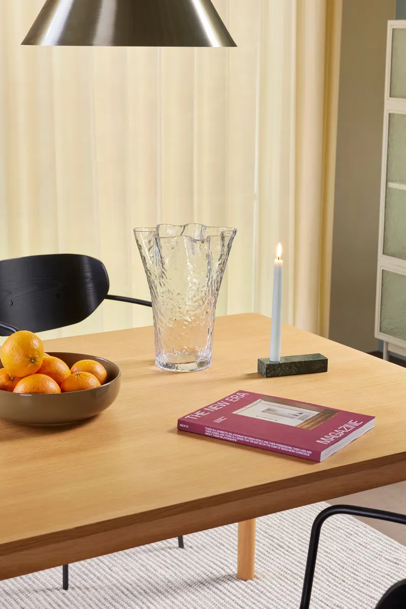 Hübsch Ruffle Vase, Strukturiert, Ø 23 × H 30 cm, Ansicht 5