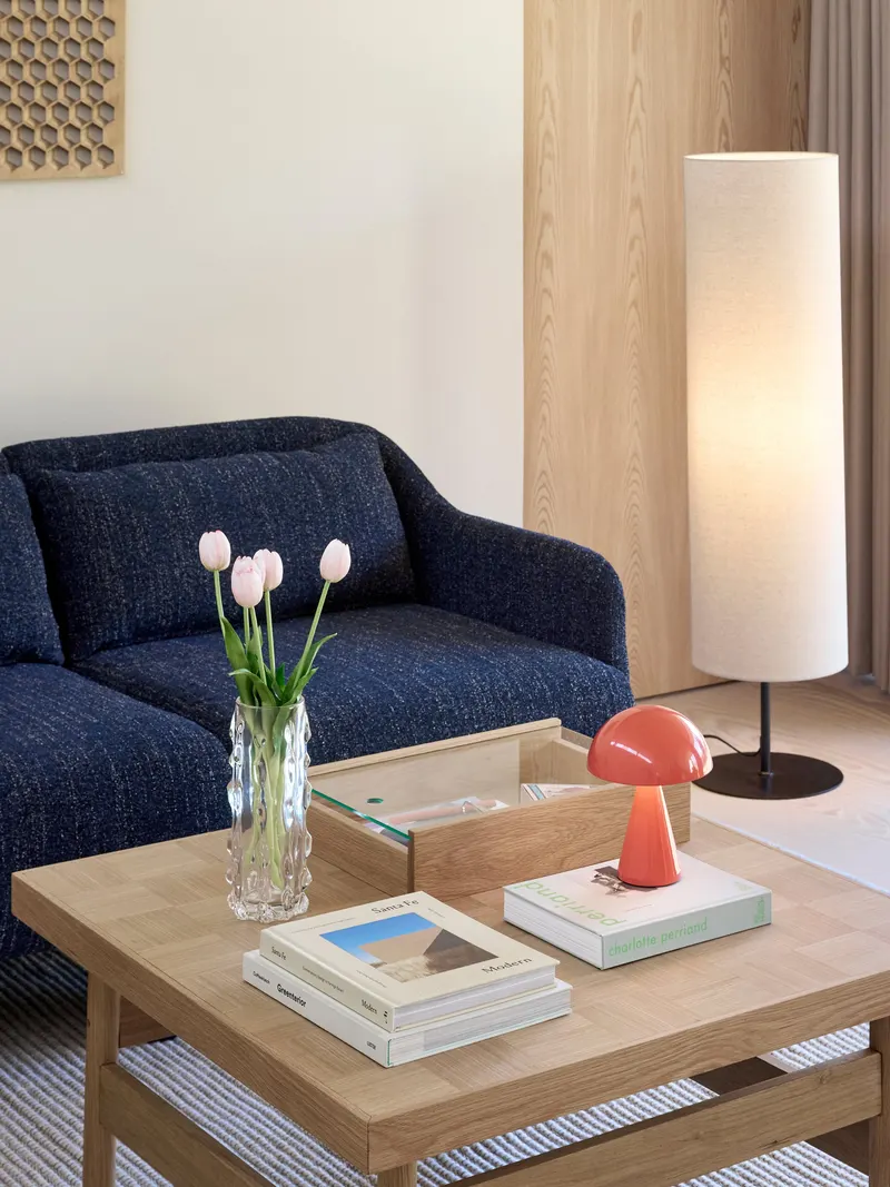 Hübsch Sable Stehlampe in Sandfarben, Ø 30 × H 120 cm, Ansicht 3