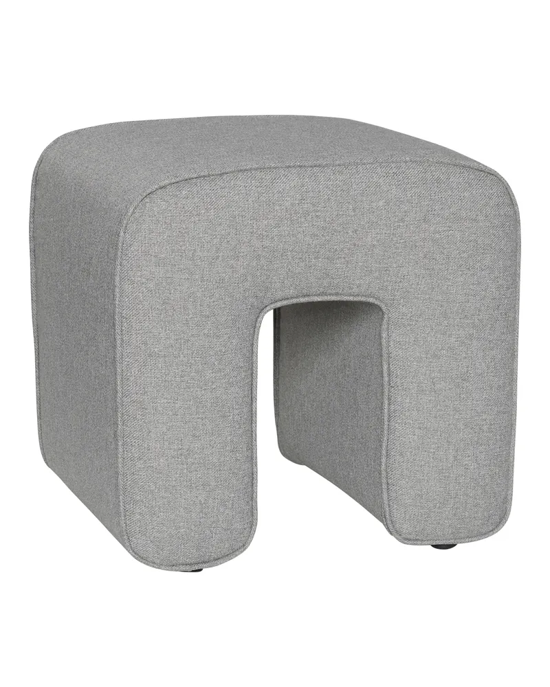 Sculpture Pouf aus Polyester in Grau