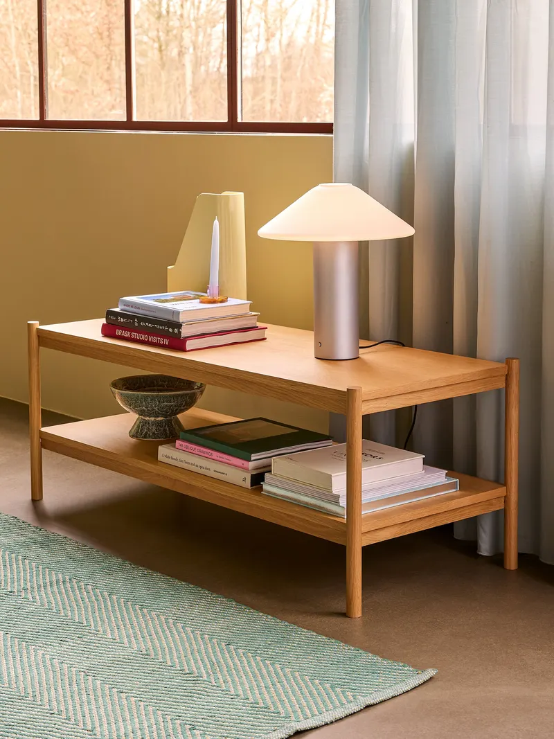 Hübsch Seize Couchtisch in Naturfarben, 120 × 50 × H 46 cm, Ansicht 5