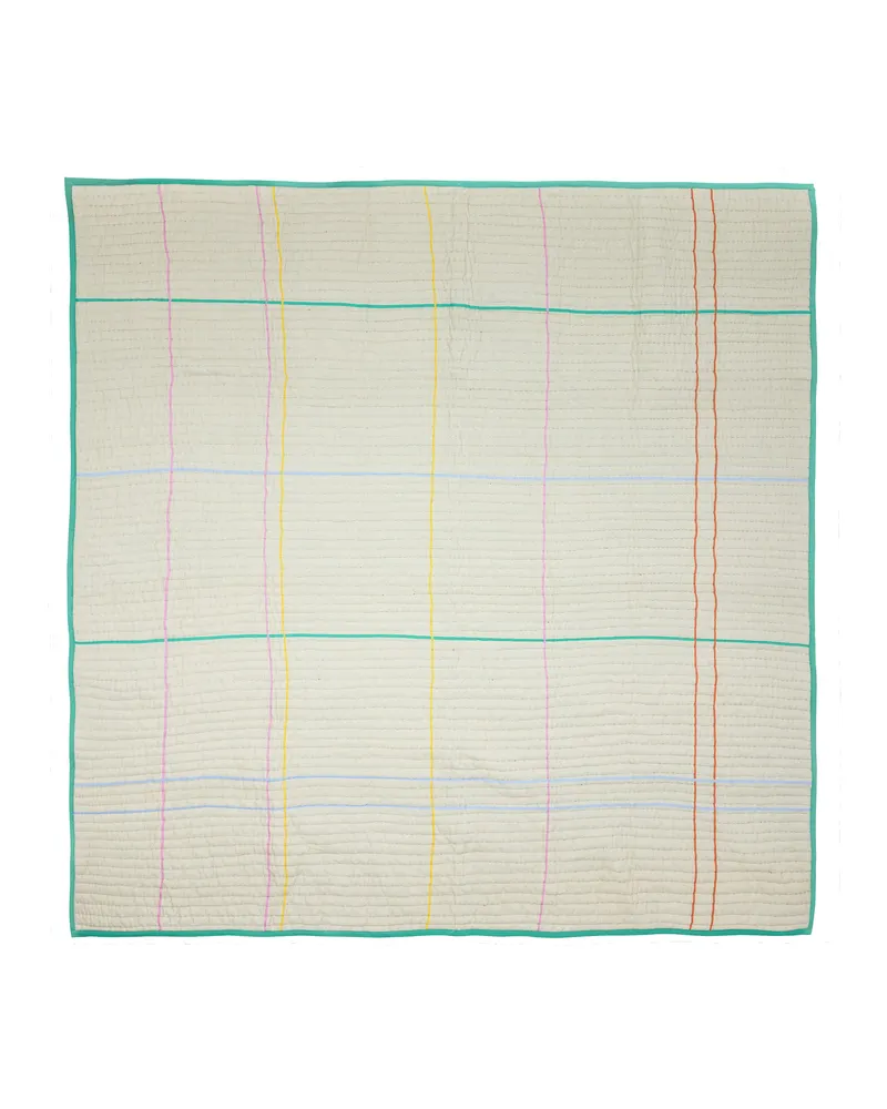 Hübsch Sen Tagesdecke in Sandfarben, 260 × 260 cm, Ansicht 1