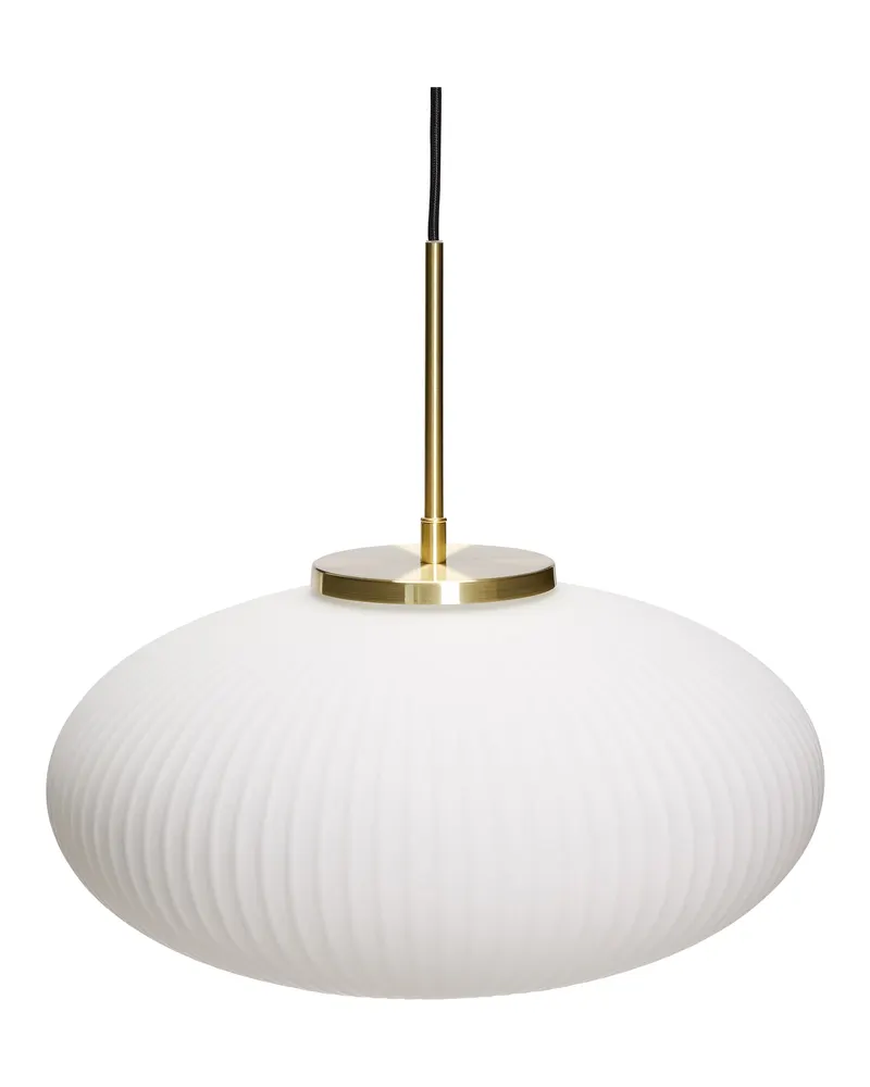 Hübsch Serene Ellipse Pendelleuchte in Weiß, Ø 40 × H 38 cm, Ansicht 2