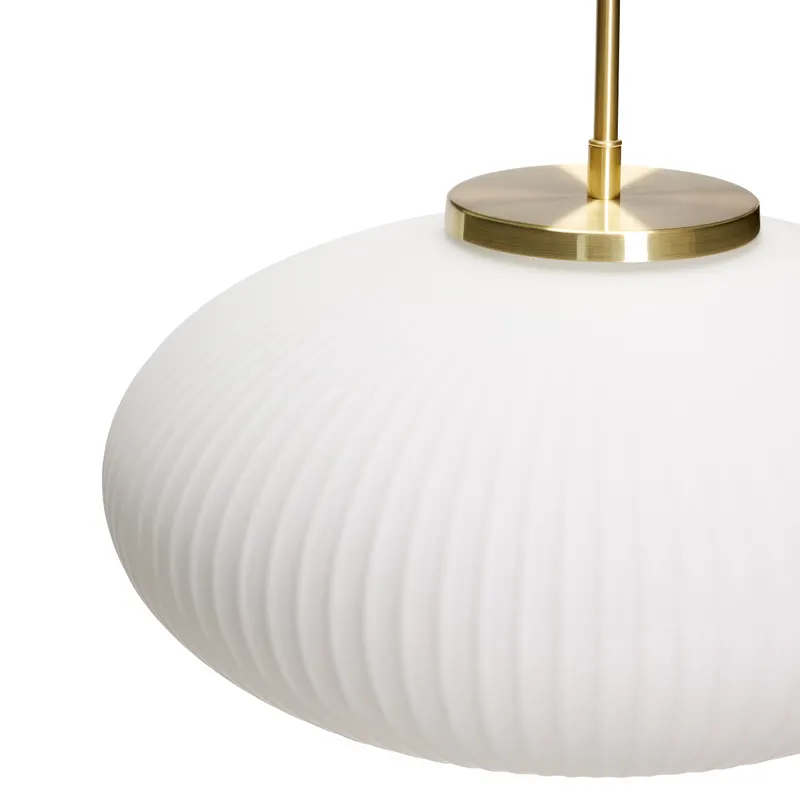 Hübsch Serene Ellipse Pendelleuchte in Weiß, Ø 40 × H 38 cm, Ansicht 3