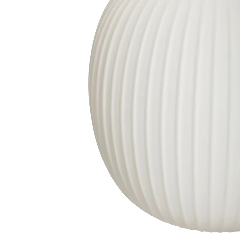 Hübsch Serene Pendelleuchte in Messingfarben und Weiß, Ø 32 × H 30 cm, Ansicht 5
