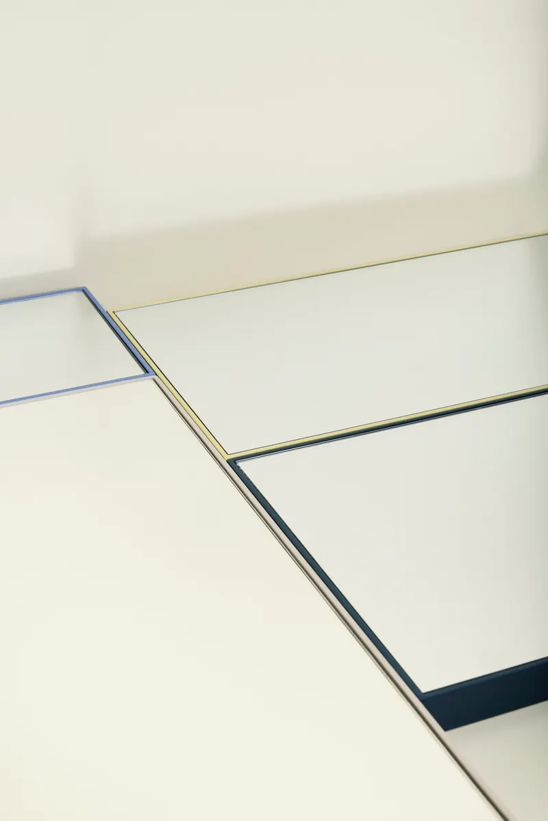 Hübsch Shine Spiegel in Grau, Länge 50 cm / Breite 4 cm / Höhe 120 cm, Ansicht 2