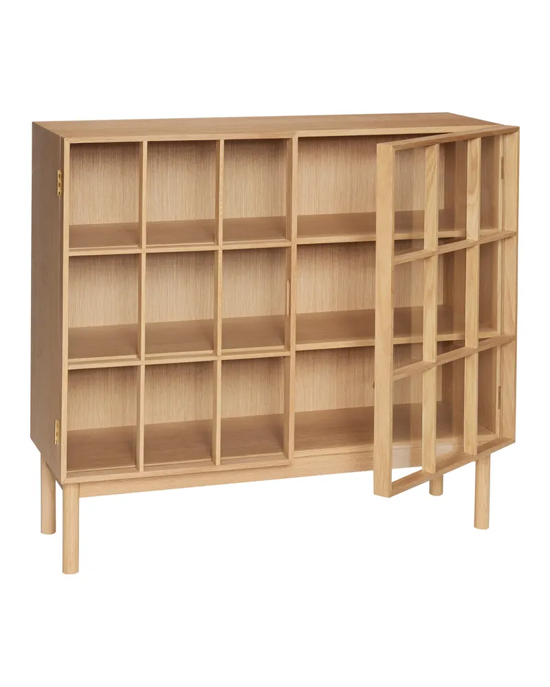 Hübsch Shoji Wide Sideboard in Klar und Naturfarben, 100 × 35 × H 90 cm, Ansicht 2