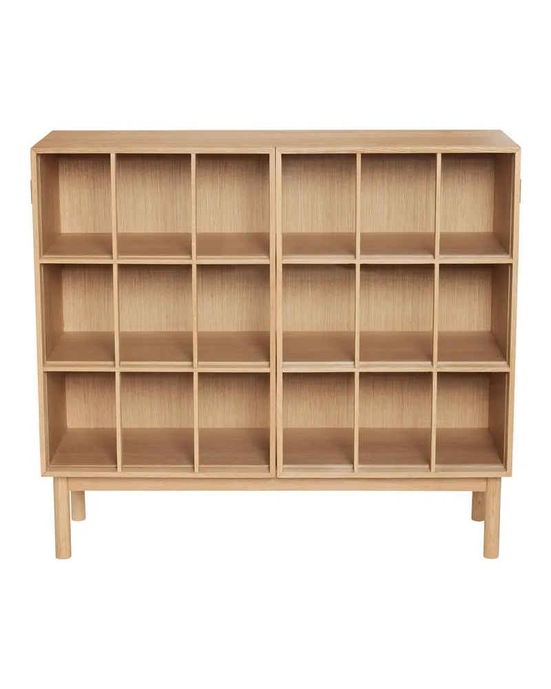 Hübsch Shoji Wide Sideboard in Klar und Naturfarben, 100 × 35 × H 90 cm, Ansicht 3