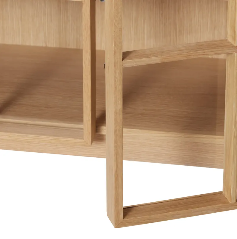 Hübsch Shoji Wide Sideboard in Klar und Naturfarben, 100 × 35 × H 90 cm, Ansicht 4