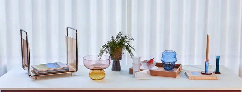 Hübsch Show Vase in Bernstein und Rosa, Ø 25 × H 20 cm, Ansicht 8