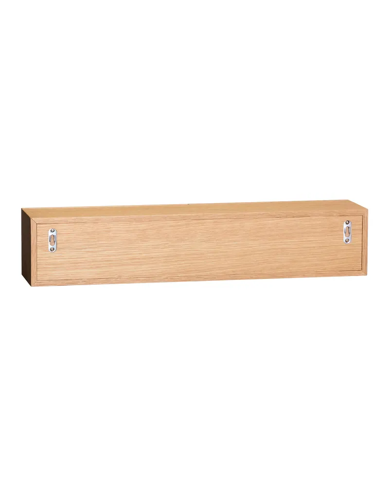 Hübsch Shuno Regal in Naturfarben und Orange, 60 × 14 × H 12 cm, Ansicht 3
