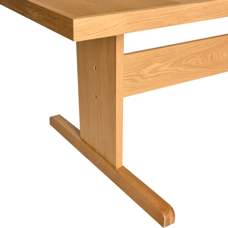 Hübsch Skak Esstisch in Naturfarben, 195 × 95 × H 74 cm, Ansicht 5