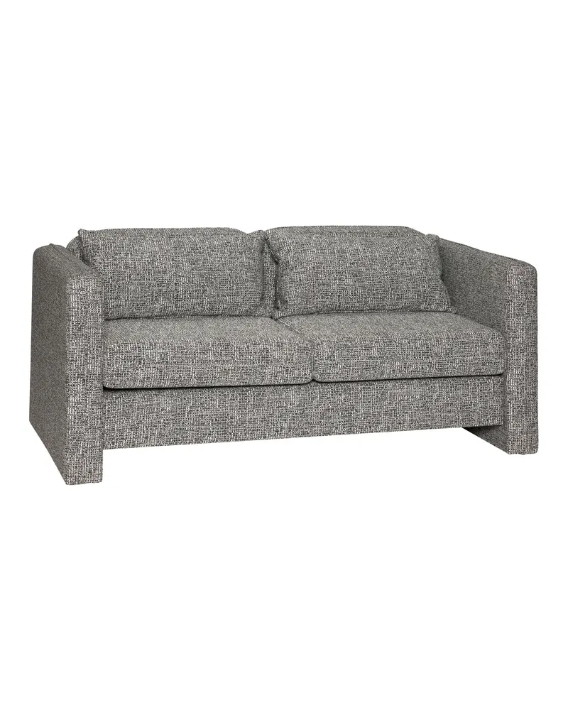 Soba Sofa aus Sperrholz und Polyester, Dunkelgrau