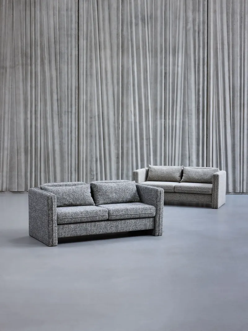Hübsch Soba Sofa in Dunkelgrau, 178 × 84 × H 73 cm, Ansicht 1