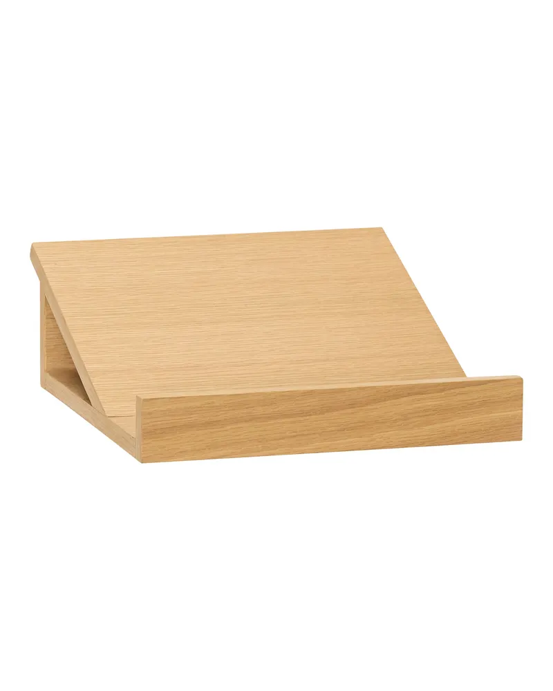 Socle Buchstütze mit Eichenfurnier in Naturfarben, FSC®-zertifiziert