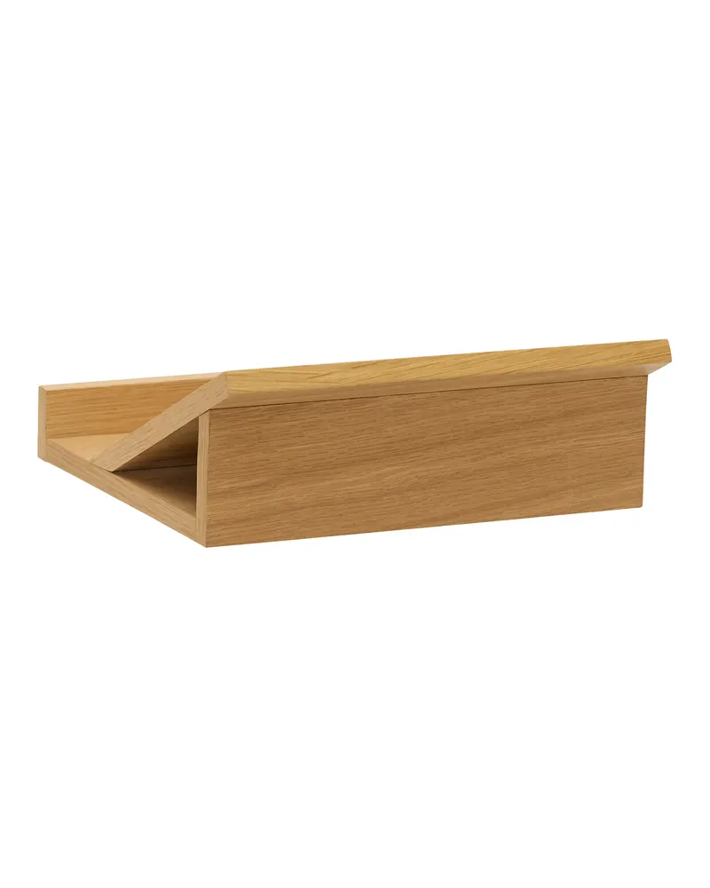 Hübsch Socle Buchstütze in Naturfarben, 25 × 23 × H 10 cm, Ansicht 2