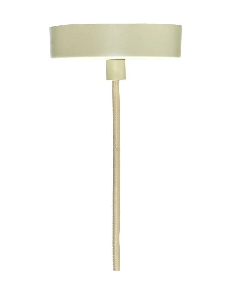 Hübsch Solid Pendelleuchte in Sandfarben und Weiß mit strukturierter Oberfläche, Ø 44 × H 34 cm, Ansicht 3