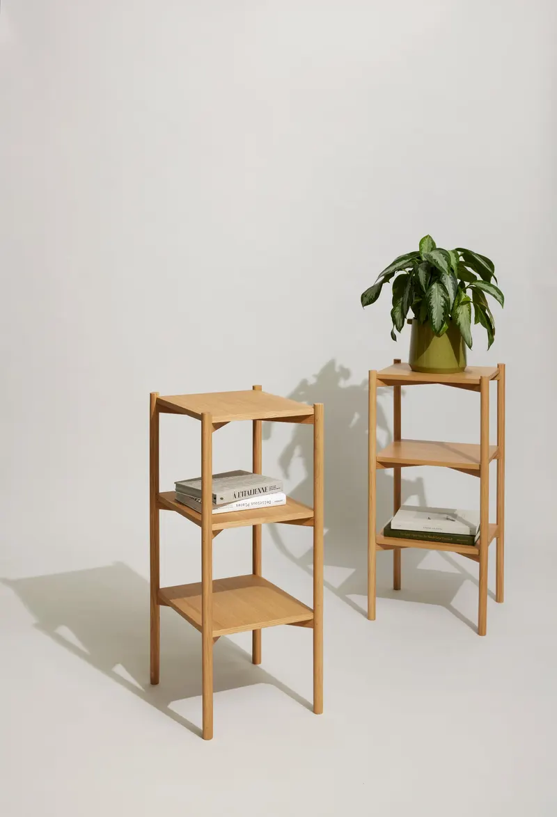 Hübsch Solution Beistelltisch in Naturfarben, 43 × 38 × H 91 cm, Ansicht 4