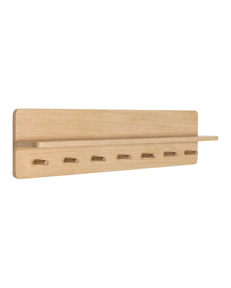 Space Garderobe mit Eichenfurnier in Naturfarben, FSC®-zertifiziert, Naturfarben