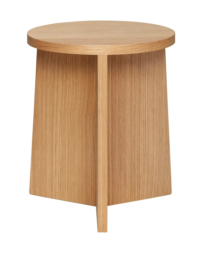 Hübsch Split Hocker in Naturfarben, Ø 35 × H 42 cm, Ansicht 1